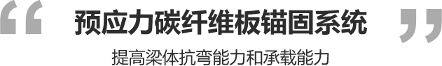 預(yù)應(yīng)力碳纖維板錨固系統(tǒng) 提高梁體抗彎能力和承載能力